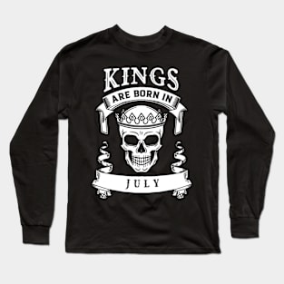 Kings Are Born In July Long Sleeve T-Shirt